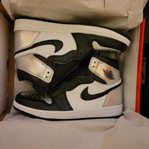 Jordan 1 high silver and black